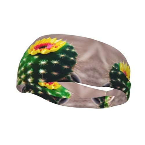 Blooming Cactus Performance Sport-Stirnband, elastisch, atmungsaktiv, schweißableitend, leicht zu reinigen, leicht und praktisch von GaxfjRu