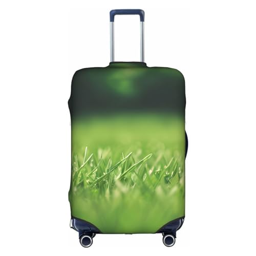 GaxfjRu HD Green Nature Personalisierte Gepäckabdeckung, TSA-geprüfte Koffer, Kofferabdeckungen für Gepäck, 71,1 cm, große Kofferhülle, Weiß, Small von GaxfjRu