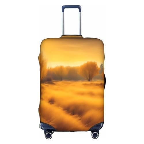 GaxfjRu Personalisierte Gepäckabdeckung, Motiv: Herbstlandschaften, TSA-geprüft, Kofferabdeckungen für Gepäck, 71,1 cm, große Kofferhülle, Weiß, Large von GaxfjRu