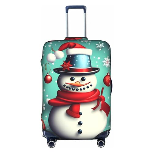GaxfjRu Personalisierte Gepäckabdeckung mit Aufschrift "Merry Christmas", TSA-geprüft, Kofferabdeckungen für Gepäck, 71,1 cm, große Kofferhülle, Weiß, X-Large von GaxfjRu