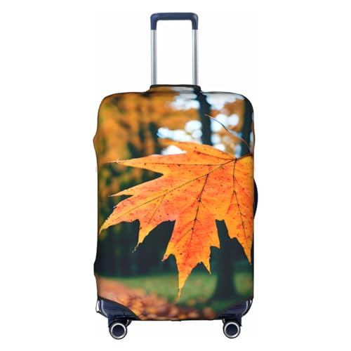 GaxfjRu Personalisierte Gepäckabdeckung mit Herbstmuster, TSA-geprüft, Kofferabdeckungen für Gepäck, 71,1 cm, große Kofferhülle, Weiss/opulenter Garten, X-Large von GaxfjRu