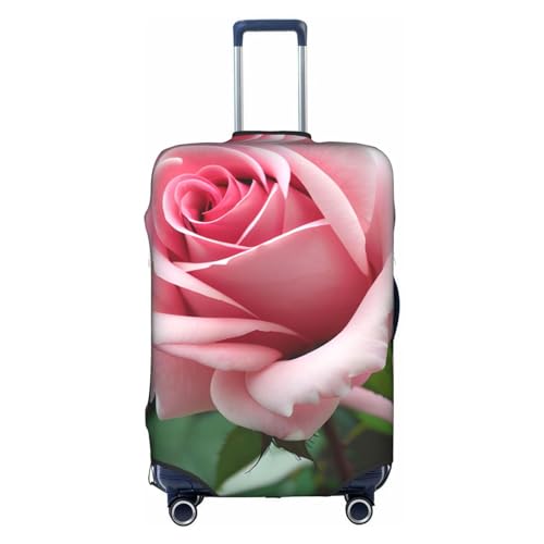 GaxfjRu Personalisierte Gepäckabdeckung mit Rosenblüte, TSA-geprüft, Kofferabdeckungen für Gepäck, 71,1 cm, große Kofferhülle, Weiß, Large von GaxfjRu