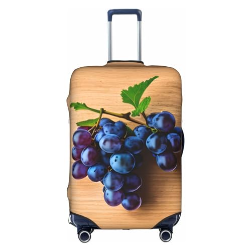 GaxfjRu Personalisierte Gepäckabdeckung mit Traubenmuster, TSA-geprüft, Kofferabdeckungen für Gepäck, 71,1 cm, große Kofferhülle, Weiß, X-Large von GaxfjRu