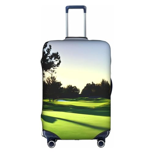Personalisierte Golfplatz-Gepäckabdeckung, TSA-geprüfte Koffer, Kofferabdeckungen für Gepäck, 71,1 cm, große Kofferhülle, Weiß, X-Large von GaxfjRu