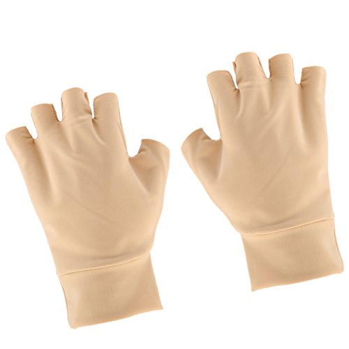 Gazechimp Kompressionshandschuhe (1 Paar) Halb-Finger Handschuhe - Hautfarbe von Gazechimp