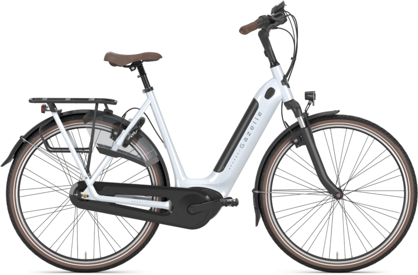 Unisex E-Bike  Gazelle Arroyo C7+ HMB Elite weiß Rücktritt . 2023 (Akkukapazität: Bosch 400 Wh / Gazelle Rahmenhöhe: 61 cm | Körpergröße 190 - 200 cm) von Gazelle