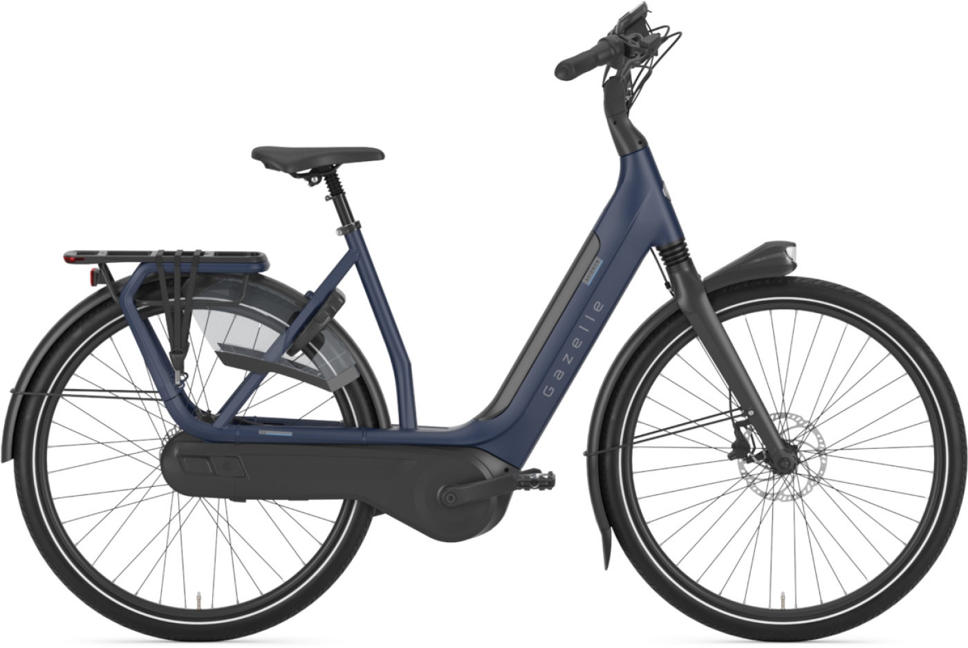 E-Bike  Gazelle Avignon C8 HMB Wave blau . 2023 (Gazelle Rahmenhöhe: 49 cm | Körpergröße 155 - 165 cm / Akkukapazität: 500 Wh) von Gazelle