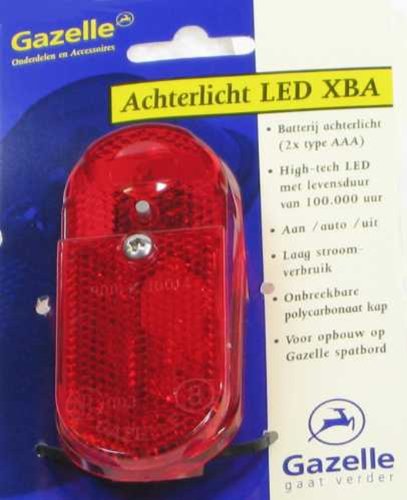 GAZELLE LED Rücklicht mit An-Aus Automatic mit Batterie - original Teil von Gazelle