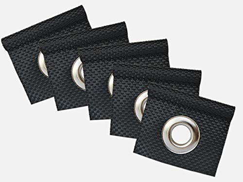 GeKaHo 5 x Kederöse für Kederschiene schwarz D=7,5 mm Camping Öse Kederband Vorzeltkeder von GeKaHo