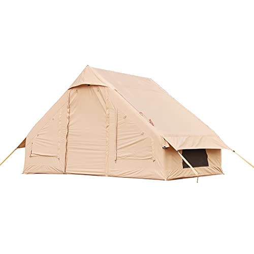 Aufblasbarer Zeltunterstand, Camping-Hub-Zelt, wasserdichtes Zelt, aufgebaut in 10 Minuten ohne Zeltstange, 5–8 Personen Outdoor-Glamping-Camping-Kabinenzelt für Familien von GeRRiT