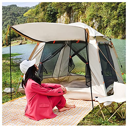 Campingzelt, 4 Mann, wasserdicht, insektensicher, großes Campingzelt, stabil und leicht, wasserdichtes Zelt zum Wandern, Camping von GeRRiT