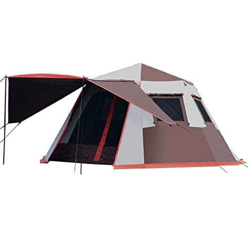 Große Campingzelte, automatisch, mit Veranda, 4–6 Personen, sofortiges Pop-Up-Zelt, ultraleichtes Kuppel-Familienzelt, 4 Jahreszeiten, wasserfest und Winddicht, Outdoor- von GeRRiT
