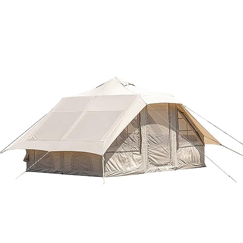 Großes aufblasbares Glamping-Zelt für den Außenbereich, aufblasbares Campingzelt für den Außenbereich, aufblasbares Zelt, Wasserabweisende Baumwolle, atmungsaktiv und beq von GeRRiT