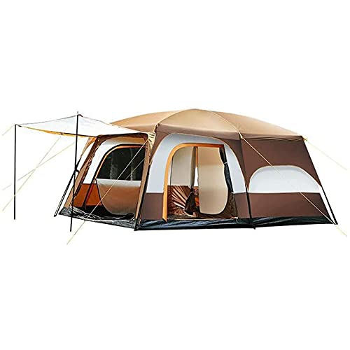 Outdoor-Campingzelt bietet Platz für 8 bis 12 Personen, viel Platz, zweistöckiges Zelt, mit einem verlängerten Sonnenschirm, regensicher mit Sonnenschutzfunktionen, beständiges kaltes Familiencam von GeRRiT