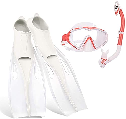 Schutzbrillen Tauchen Tauchen Professionelles Schnorchelset Silikon Antibeschlagbrille Schwimmflossen Set Tauchausrüstung für Erwachsene und Kinder von GeRRiT