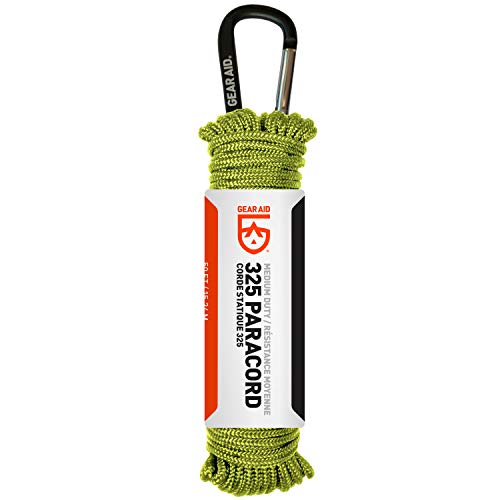 Gear Aid 80681 Unisex – Erwachsene Paracord 325 Seile, grün, 15 m von Gear Aid