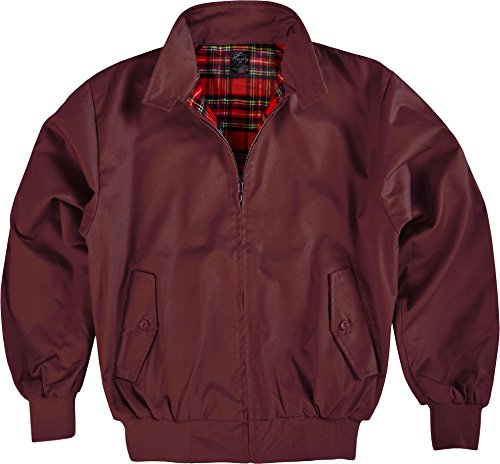 Original GearUp® Harrington Jacke English Style in 12 verschiedenen Designs wählbar Farbe Bordeaux Größe S von Gear Up