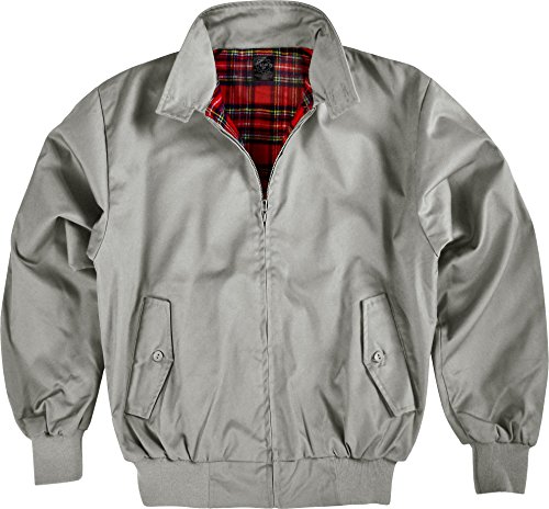 Original GearUp® Harrington Jacke English Style in 12 verschiedenen Designs wählbar Farbe Grau Größe 3XL von Gear Up