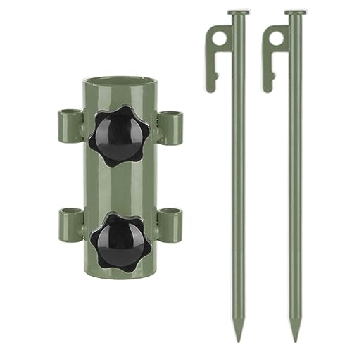 Geavonyg Tragbarer Zelthalterrohr Camping Markisen Stangen Baldachin Feste Röhre Mit Stiften Fester Ständer Camping Wind Proof Outdoor Zubehör Wanderfischereihalterung Outdoor Markise Ausgezogen von Geavonyg