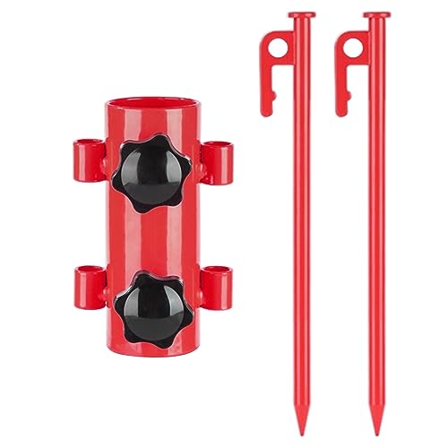 Geavonyg Tragbarer Zelthalterrohr Camping Markisen Stangen Baldachin Feste Röhre Mit Stiften Fester Ständer Camping Wind Proof Outdoor Zubehör Wanderfischereihalterung Outdoor Markise Ausgezogen von Geavonyg