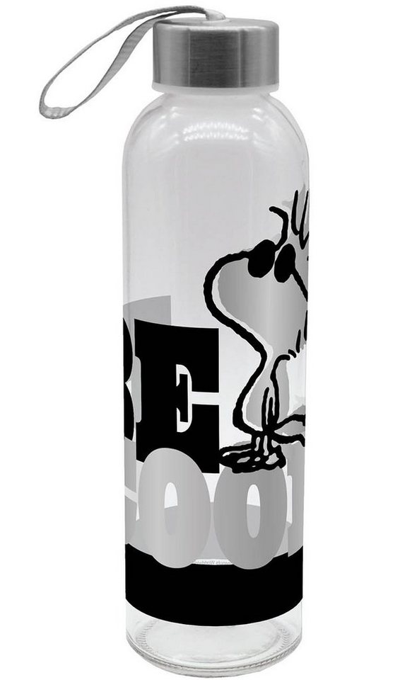Geda Labels GmbH Trinkflasche Peanuts Be Cool, Schwarz, 500 ml, spülmaschinengeeignet von Geda Labels GmbH