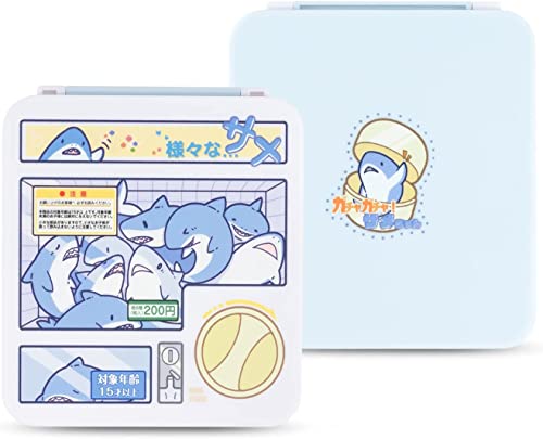GeekShare Portable Switch Game Card Case-Switch Game Holder Case with 12 Game Card Slots-Game Card Cartridge Carrying Storage Box Compatible with Switch- Cute Shark von GeekShare