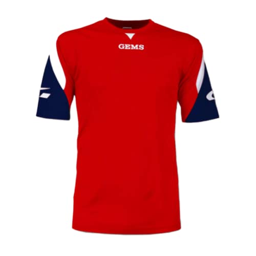 Gems Jungen Boston T Shirt, Rot Blau, S EU von GEMS