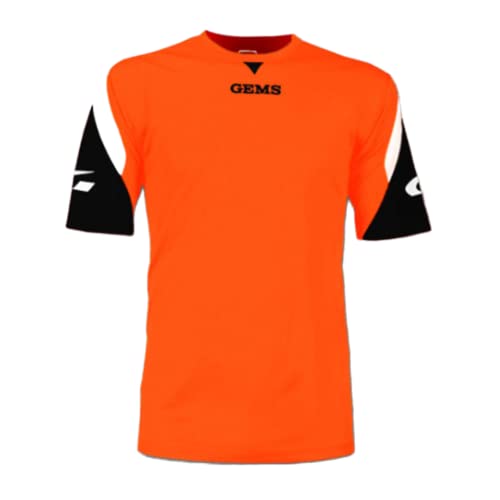 Gems Jungen Boston T Shirt, Orange Fluo / Schwarz, S EU von GEMS