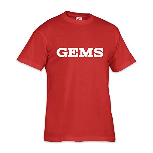Gems Jungen Promo T Shirt, Rot, S EU von GEMS
