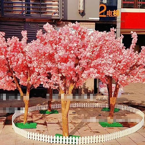 1.5x1m/4.9x3.2ft Large Plant Artificial Cherry Blossom Trees Pink Wishing TreeFake Silk Flower Peach Tree Indoor Outdoor Party RestaurantMall Decoration 1.8x1m/5.9x3.2ft von Generic