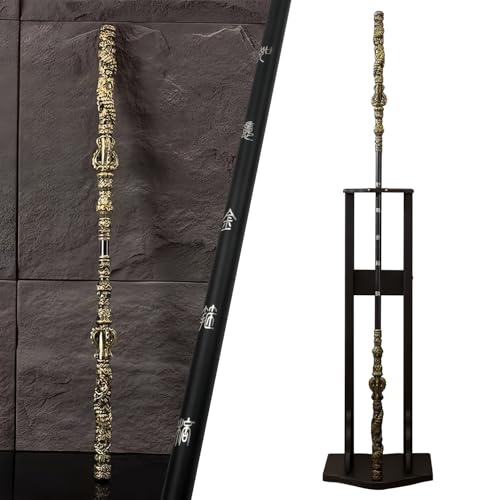 180,3 cm langer schwarzer Mythos Wukong Staff, einziehbar, Länge abschließbar, PU-Material (hochfestes Weichgummi) und Legierung, Ruyi Jingu Bang, 1:1 Wiederherstellung der Realität, Sun Wukong Staff, von Generic