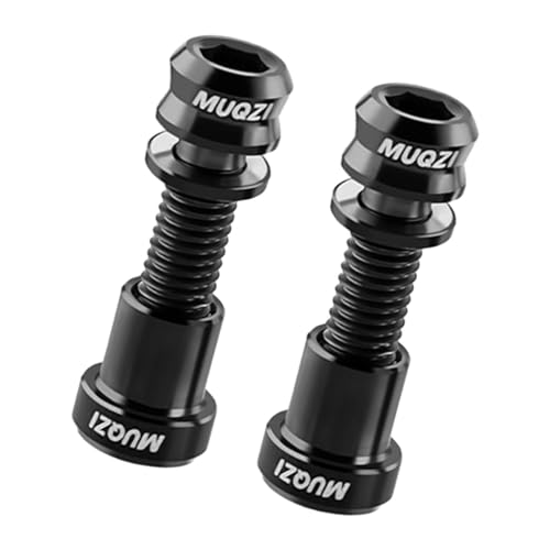 2 Set Fahrrad Carbon Vorbau Schrauben Muttern, Fahrrad Vorbau Schrauben Muttern Reparatur Feste Vorbau Schrauben, Metallteile Zubehör für Radfahre, 23mmx8mm Schwarz von Generic