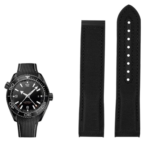 20 mm 22 mm Nylon Gummi -Uhrband für Planet Ocean Männer Einsatzverschluss Armband Accessorie Silikon Uhr Household faucets von Generic
