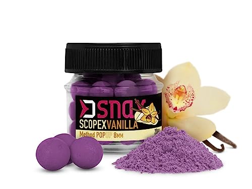 20g 5,5mm SNAX POP UP KÖDER Pop Up Mini Boilie Scopex Vanille von Generic
