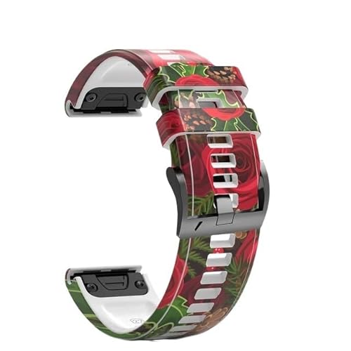 22 26 -mm -Armband -Gurt für 7 7X / Smart Watch gedruckte Sport Schnellveröffentlichung Silikonband von Generic