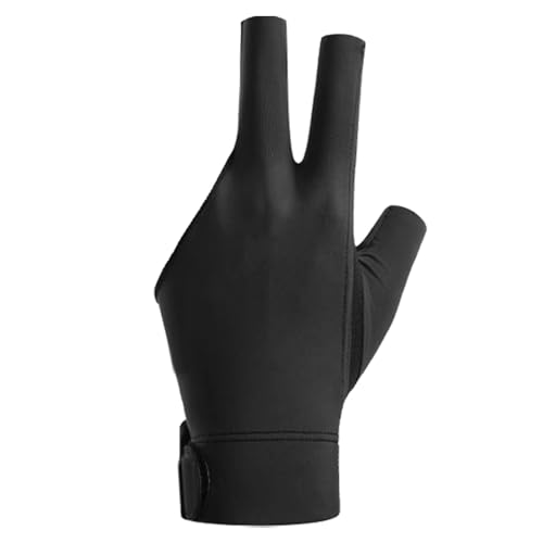 3-Finger-Billardhandschuhe, verstellbare Billardhandschuhe, doppelt genähte Billardhandschuhe, Billard-Trainingshandschuhe, bequeme Billardhandschuhe, dünne Handschuhe, Billard-Schießhandschuhe, verst von Generic
