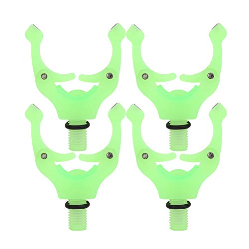 4 Stck. Angelrute, Automatische Angelrute, 4 Stück Magnet Halterung Kopf Automatischer Angelrute Halter Einstellung Angelrute Schwanz Halter Werkzeug Zugang (Green) von Generic