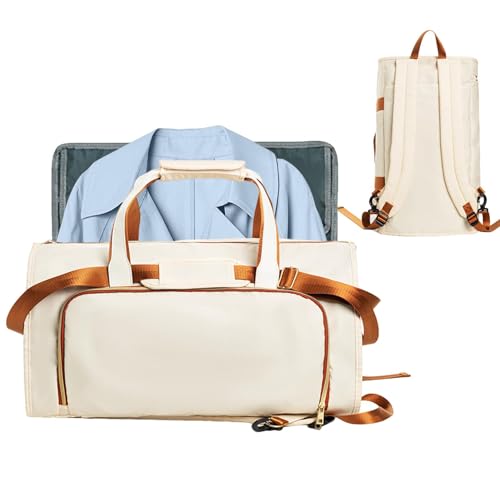 4-in-1 Kleidersack Reisetasche, Anzugtasche Reise Garment Duffle Bag Für Damen Und Herren, Reisetasche Rucksack Handgepäck, Convertible Garment Bag von Generic