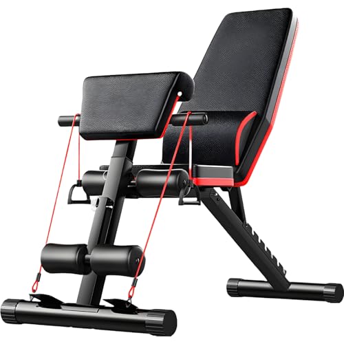 Adjustable 10-in-1 Weight Bench, Adjustable & Foldable for Bench Press, Strength Training and Full Body Workout. Perfect for Dumbbell Sets or an Adjustable Dumbbell Set in Your Home Gym. von Generic
