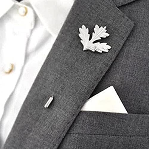 Ahornblatt Damen Brosche Herren Anzug Hemd Corsage Anstecknadel Silber Farbe Bekleidungszubehör von Generic