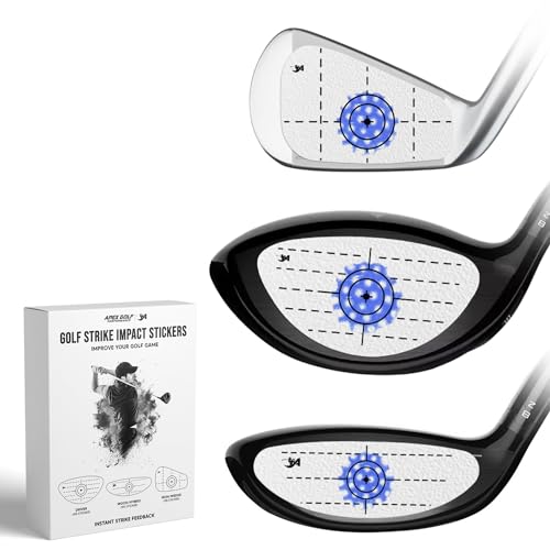 Apex Golf Performance Golf Impact Tape, Golf Ball Sweet Spot Finder, Perfekte Präzision Impact Golf Trainingshilfe, Direct Strike Impact Feedback Perfekte Trainingshilfe zur Verbesserung Ihrer von Generic