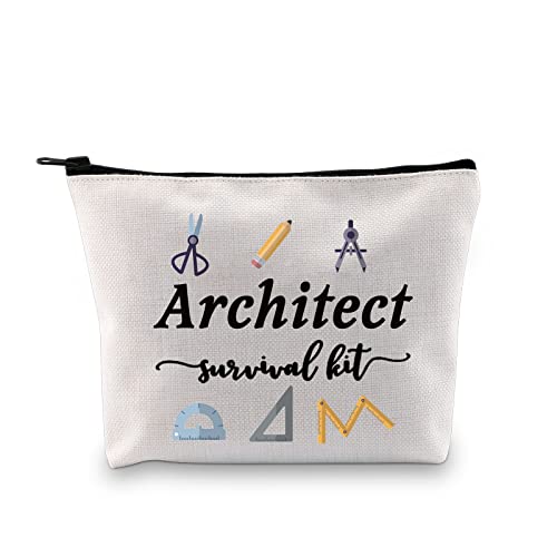 Architektur Geschenke Architektur Student Geschenk Architekten Survival Kit Zipper Pouch Lustige Make-up-Tasche für Architekten, Survival Kit Architect Bag EU, M, von Generic