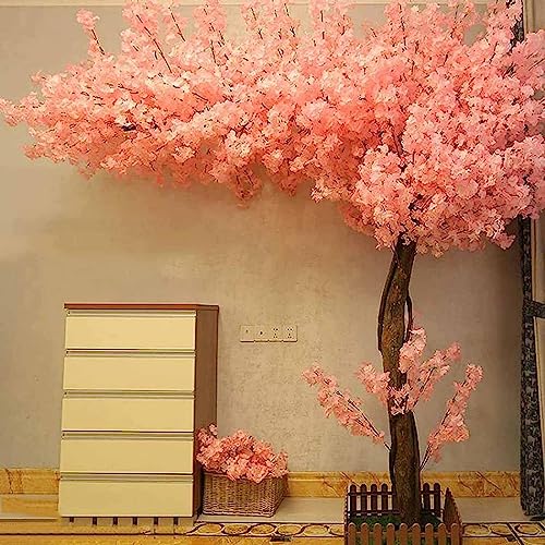 Artificial Cherry Blossom Tree, Home Decor Artificial Flower Cherry Blossom, Big Artificial Coconut Tree Fake Vines Flowers Indoor Outdoor Wedding Silk Sakura e-1.2x0.8m/3.9x2.6ft von Generic