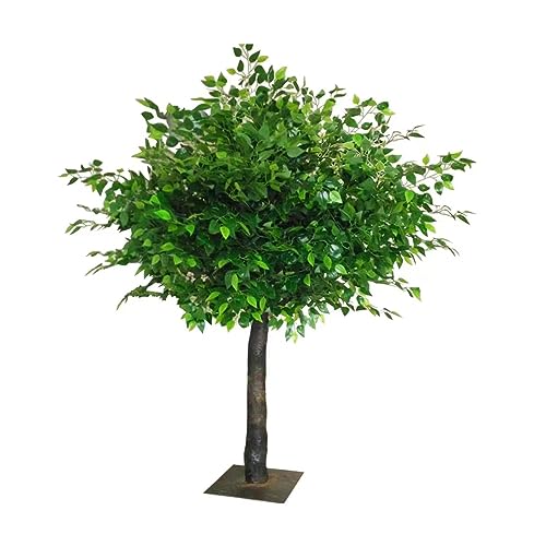 Artificial Ficus Tree Large Indoor Decorative Plant for Hotels, Shopping Malls, and Weddings Realistic Design Wishing Tree Prop A-1.5X1M von Generic