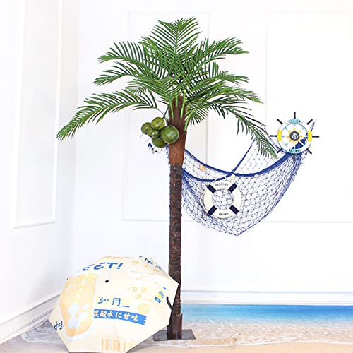 Artificial Palm Tree, Palm Tree, Tropical Palm Plant Tree with Standable Trunk, Palm Tree Decor for Inside Outside Patio 2m von Generic