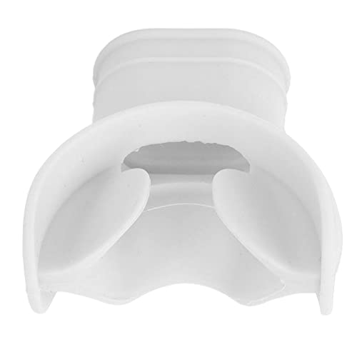 Atemregler-Mundstück für Taucher, Unverformbares Universal-Schnorchel-Mundstück Zur Verhinderung von Masseter-Ermüdung Beim Tauchen (White) von Generic