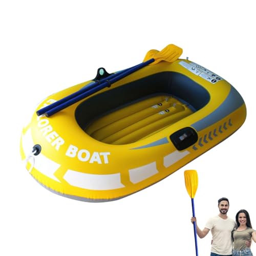 Aufblasbares Boot Kajak - Aufblasbares Ruderboot Set Challenger mit Luftpumpe | Aufblasbares Boot Fischerboot Faltbar Verdickt Aufblasbares Boot Ruderboot Kanu von Generic