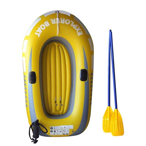 Aufblasbares PVC -Boot verdickt - tragbares Klappkajak, Sommerlichtfloß, 1 oder 2 Menschen resistente Fischereiboot | Aufblasbares Kajak für Wasserdriftsportarten von Generic