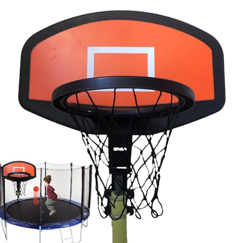 Aufsatz-Basketballkorb, robuster Korb mit 11 Zoll Durchmesser, Basketball-Spielkorb, Trampolin-Basketballständer im Freien für Zuhause von Generic