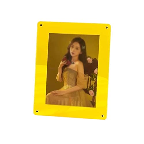 BIANBIANBH Bilderrahmen/Fotorahmen, modern, modisch, bunt, Acryl-Fotorahmen, realistischer Foto-Desktop-Display-Rahmen, Schlafzimmer, dekorative Ornamente, Rahmen (Farbe: Gold, Größe: 10 Zoll von Generic